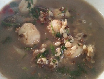 Sagol Hawai Pan Thongba – Urad Dal & Taro Root Stew